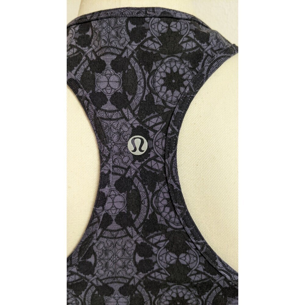 Women's Lululemon Cool Racerback Mini Prisma Nightfall Black Grape Size 6 - Picture 9 of 10